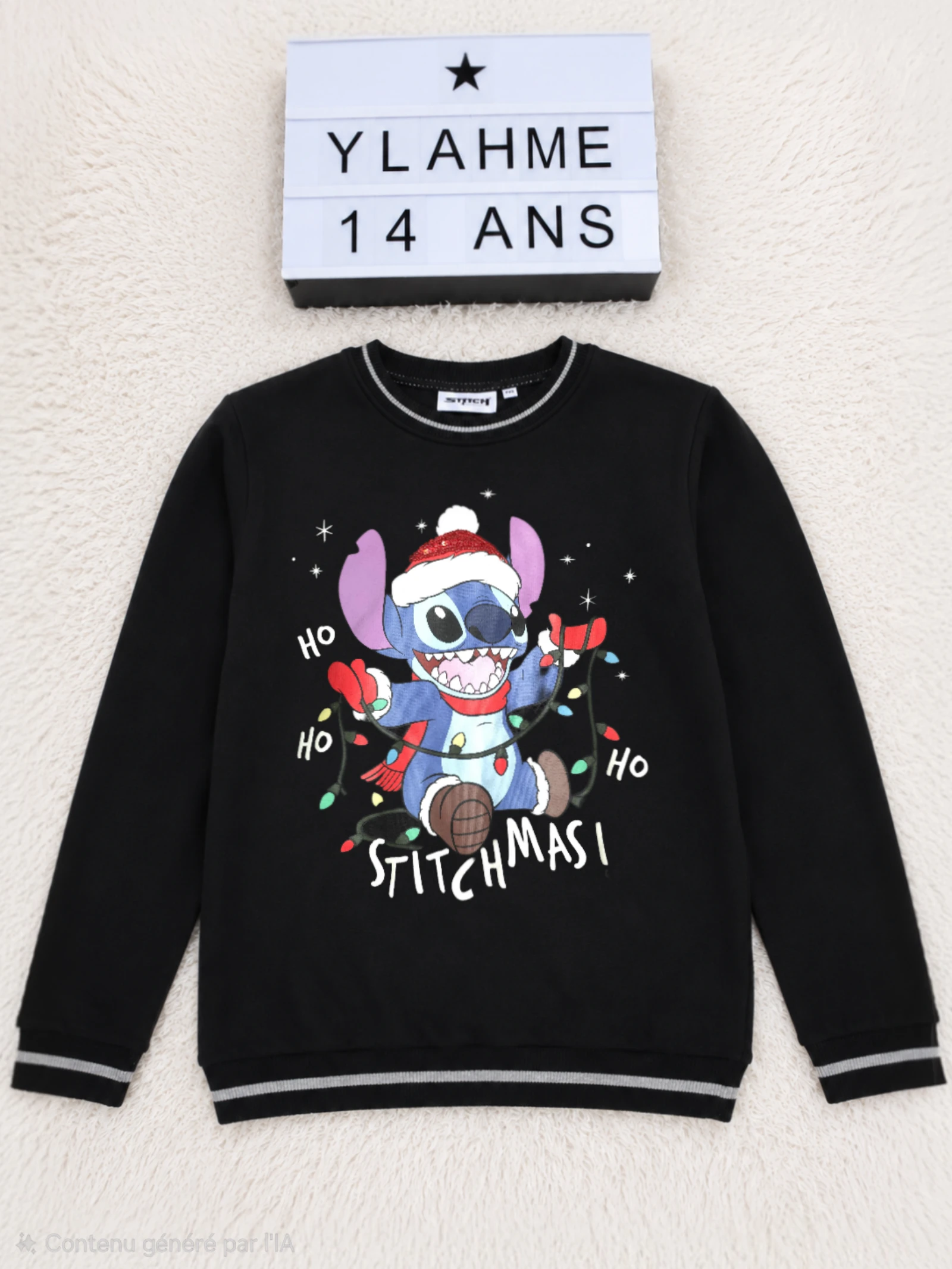 Suéter Disney Stitch Natal preto 14 anos 👒 – photo 2